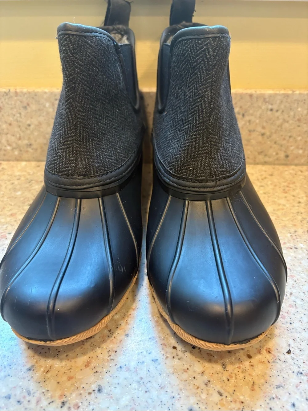 The Skechers Pond - Staying Dry Mid Herringbone Chelsea Duck Boot, Size 8